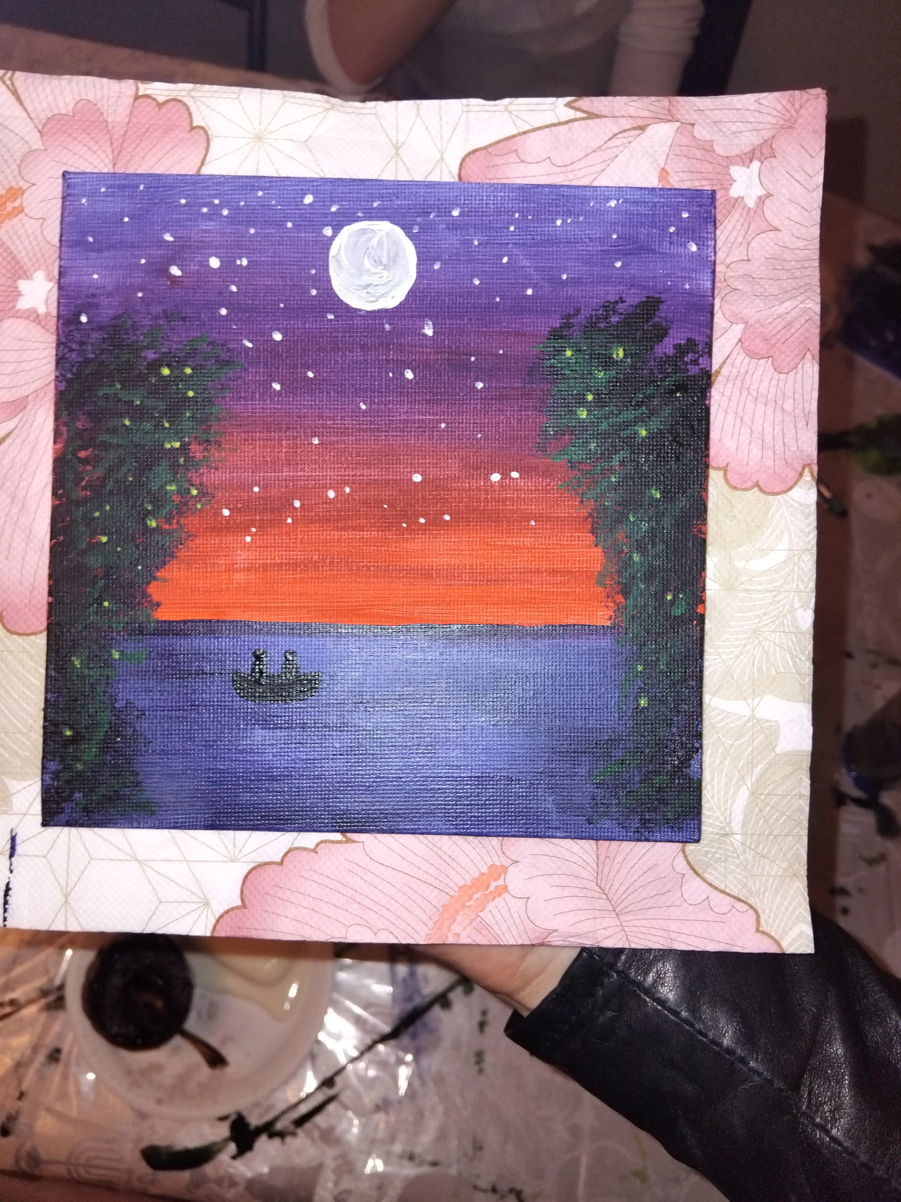 A painting created at one of Anna's easel parties