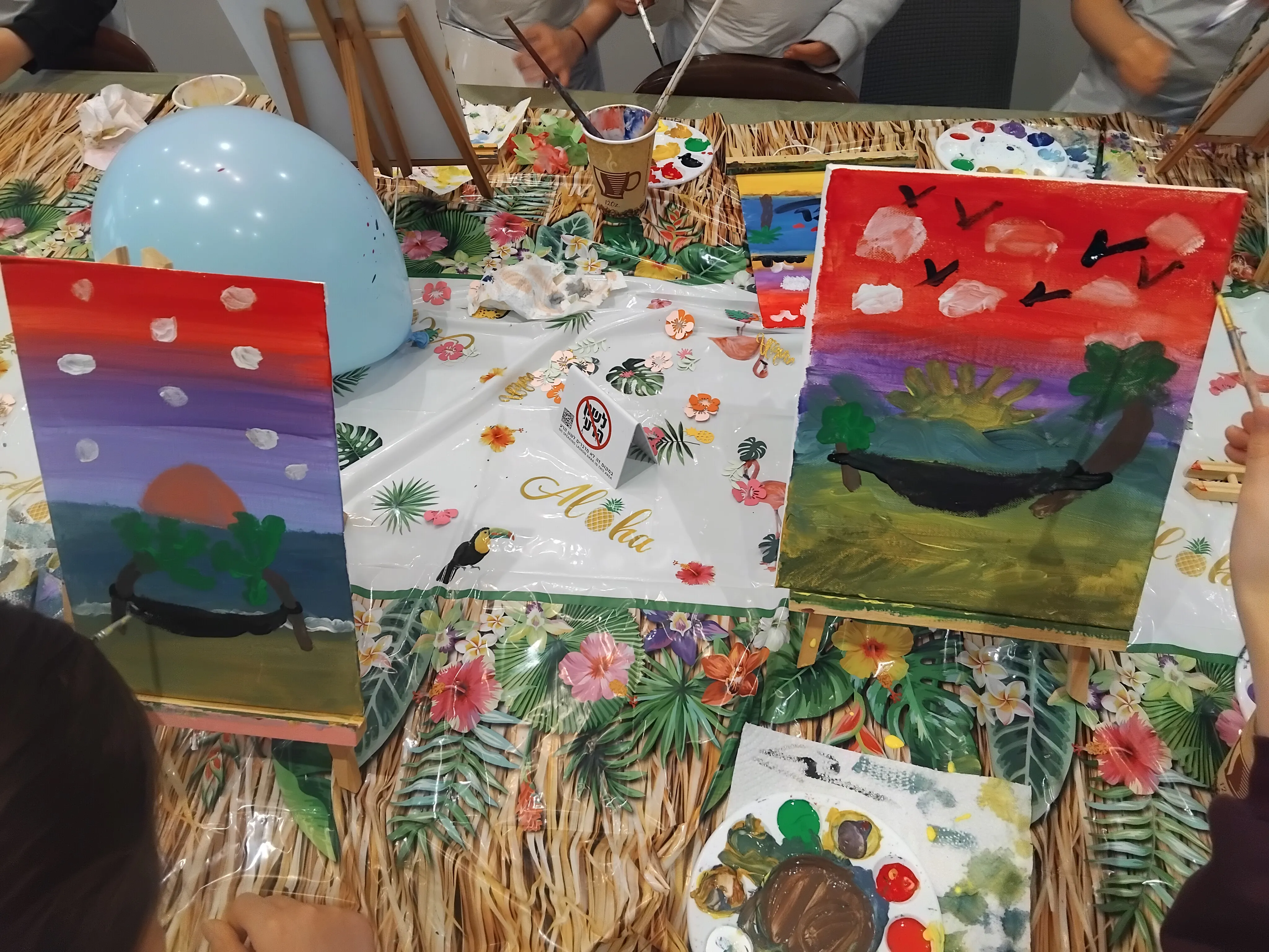 A painting created at one of Anna's easel parties
