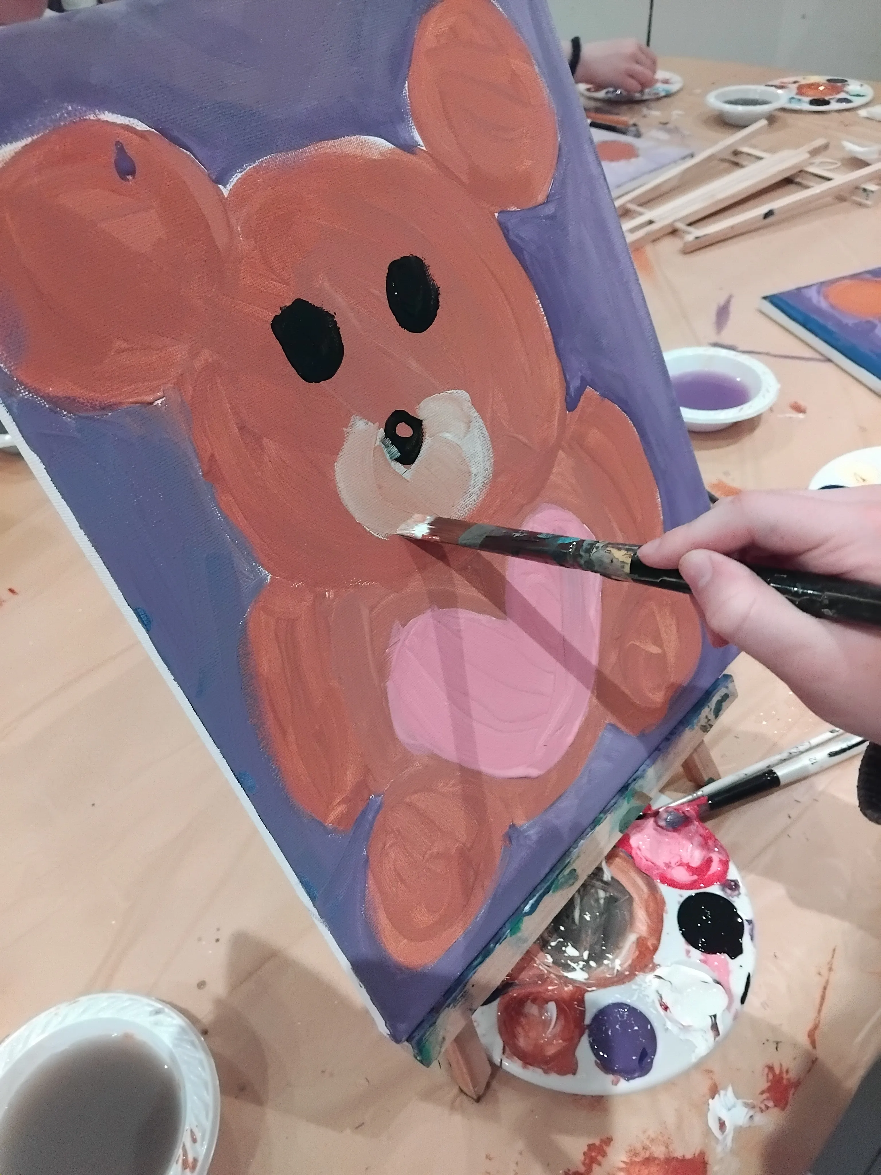 A painting created at one of Anna's easel parties