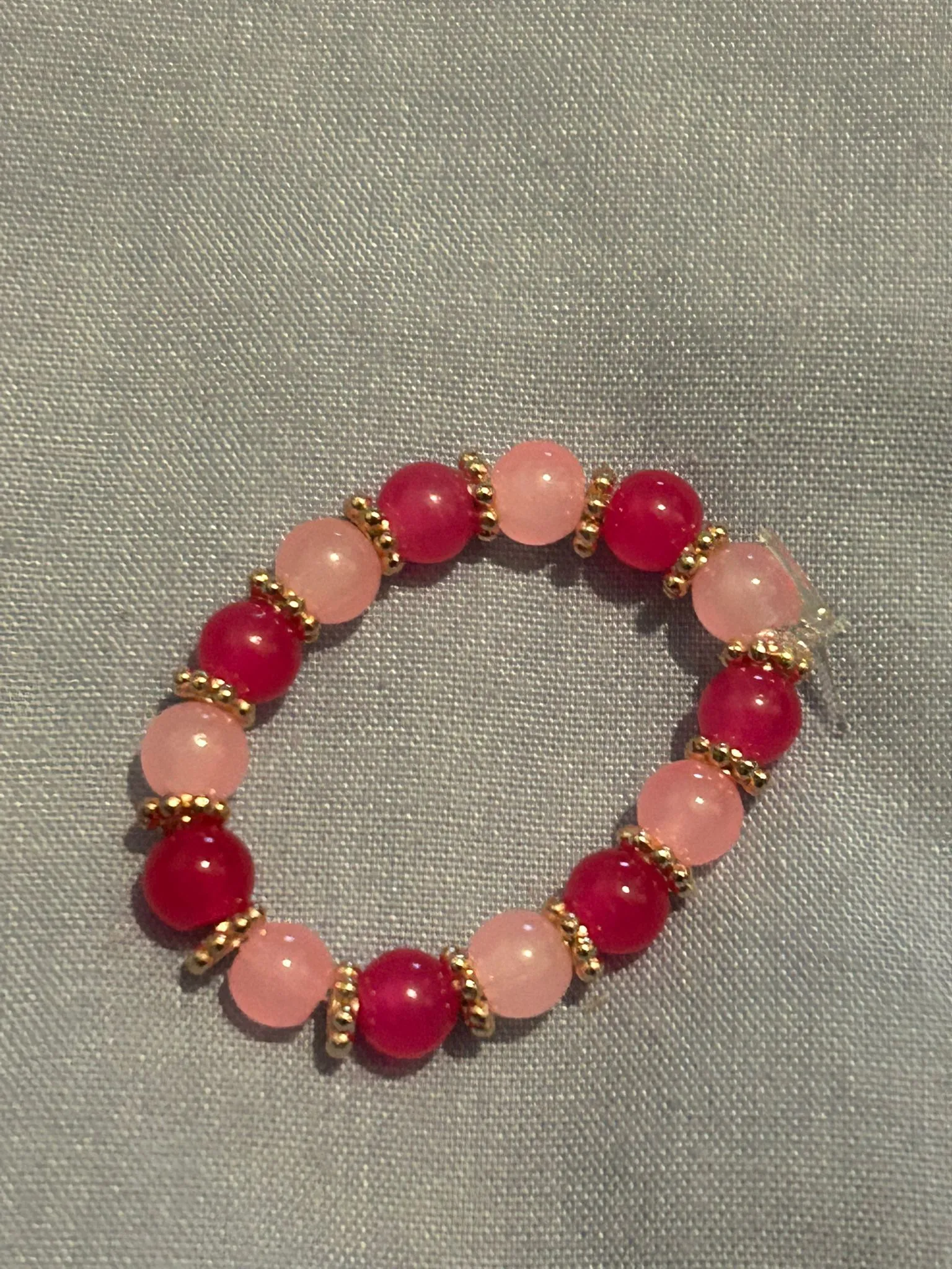 A finished handmade beaded piece